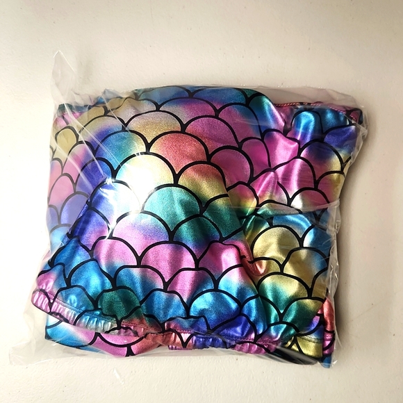 ❤️NWT VINTAGE TORRID MERMAID WIRELESS TANKINI TOP ' OPTIONAL CROSS BACK STRAPS - Picture 10 of 12